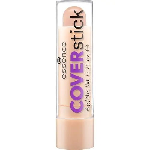 Produktbild: essence cosmetics COVERstick, Concealer, Abdeckstift, Nr. 20 Matt Sand, nude, für Mischhaut, für unreine Haut, farbkorrigierend, mattierend, matt, vegan, ölfrei, ohne Parfüm (6g)