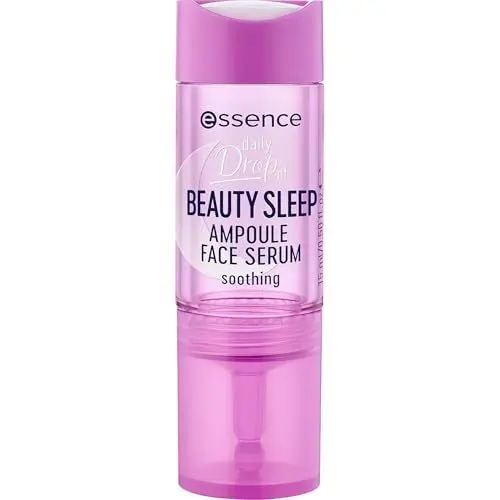 Produktbild: essence cosmetics daily Drop of BEAUTY SLEEP AMPOULE FACE SERUM,Intensivpflege,Konzentrat,transparent,für Mischhaut,pflegend,erfrischend,glättend,natürlich,transluzent,vegan,ohne Parfüm (15ml)