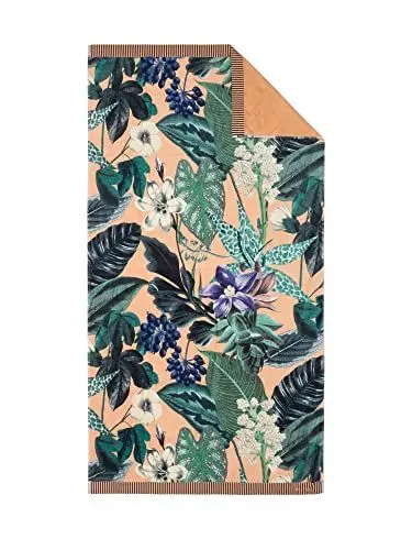 Produktbild: ESSENZA Strandlaken June Bright Terra Blumen Blüten Strandtuch Badetuch Liegetuch Orange 100 cm x 180 cm