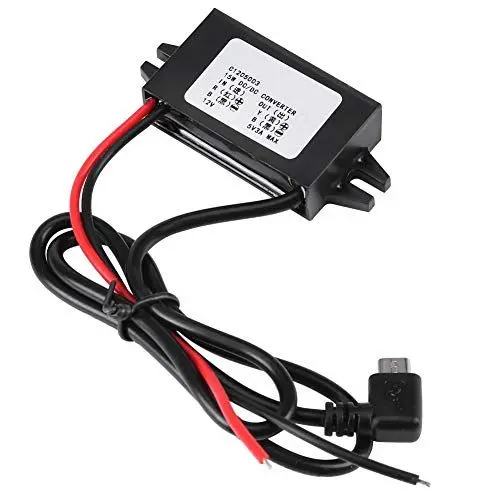 Produktbild: Estink 12 V auf 5 V Konverter, DC 12 V auf 5 V / 3 A Micro-USB-Auto-LED-Display-Netzteil Inventor Converter Reduzierter Modul-Transformator-Adapter