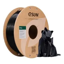 Produktbild: eSUN PLA+ Filament 1,75 mm, verstärkt Zähigkeit 3D-Drucker PLA Plus, Maßgenauigkeit +/- 0,03 mm, 1 kg Spule (2,2 LBS) 3D-Druck-Filament für 3D-Drucker, Schwarz