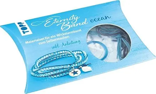 Produktbild: Eternity Band Set ocean: Materialset für ein Wickelarmband zum Selbermachen