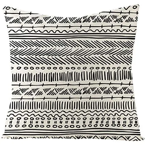 Produktbild: Ethereval Leinen Kissenbezüge Nackenrolle Kissenbezug Langes Kissen Outdoor Kissenbezüge Wetterfest Kissenbezug Asiatisch Premiumtouch-Kissenbezüge 45x45cm