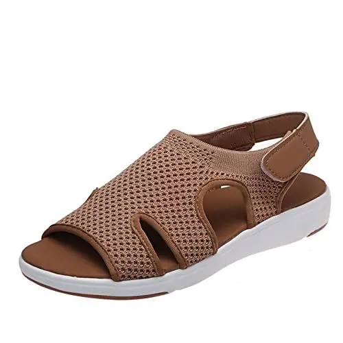Produktbild: ETHKIA Sommerschuhe Zehentrenner Sandalen Damen Bequem Sandale Damen Sommerschuhe Sandaletten Damen Mit Absatz Sport Damen Schuhe Outdoor Sport Sportschuhe Damen Fitnessstudio