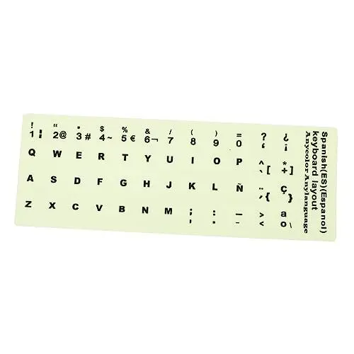 Produktbild: ETHZZLE Leuchtender Tastaturaufkleber Für Desktop Und Laptop Verschleissfest PVC-oberflächentinte Einfach Anzuwenden