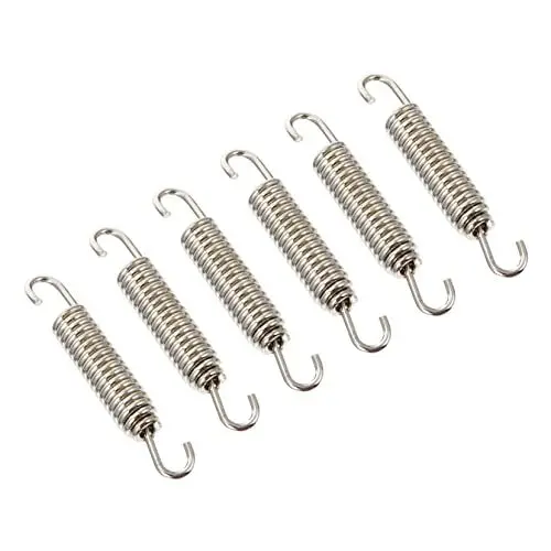 Produktbild: ETHZZLE 6St Feder Motorradauspuff Auto auspuffanlage frühling Rostfreier Stahl Silver