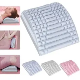 Produktbild: Etievort NackenundrüCkenstrecker rückenkissen, Rückenmassage und Nackenstrecker 2 In 1, rückenmassagegerät Kissen for Lower Back Pain Relief, Nackenknacker Zur Linderung (Blau)