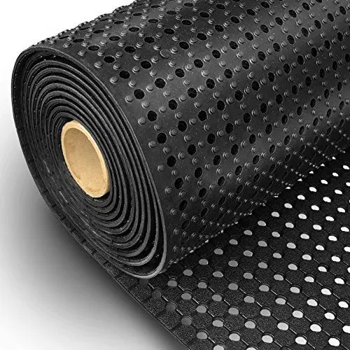 Produktbild: etm Gummiläufer für Aussenbereich Anti-Rutschmatte für Gummibodenbelag Meterware für Werkstatt, Industrie, Schwimmbad - Gummiplatte robust & zuschneidbar Pool Runner 100x100 cm