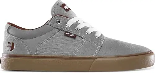 Produktbild: Etnies Herren Barge LS Skate Shoe, Grey/Gum/RED, 45 EU