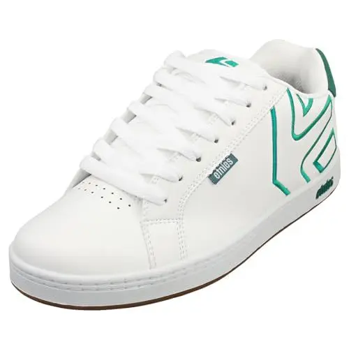 Produktbild: Etnies Herren Fader Skate Shoe, White/Green, 42.5 EU