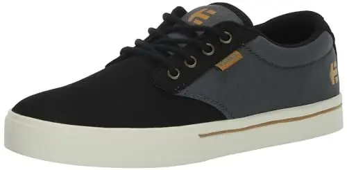 Produktbild: Etnies Herren Jameson 2 Eco Skate Shoe, Schwarz Dunkelgrau Gold, 42.5 EU