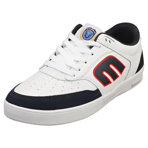 Produktbild: Etnies Herren The Aurelien Michelin Low Top Skateschuh, Weiß/Marineblau/Rot, 43 EU