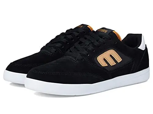 Produktbild: Etnies Herren Veer Low Top Skate-Schuh, Schwarz/Gold/Weiß, 44 EU