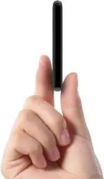 Produktbild: EUARY Powerbank 5000mAh, Kleine und Leichte Power Bank, Mini Tragbares Externer Akku, Handy Power Bank Mit Kabel, Leicht Externer Batterie (Schwarz)…