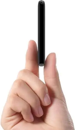 Produktbild: EUARY Powerbank 5000mAh, Kleine und Leichte Power Bank, Mini Tragbares Externer Akku, Handy Power Bank Mit Kabel, Leicht Externer Batterie (Schwarz)…