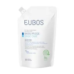 Produktbild: EUBOS BASIS PFLEGE | Hautbalsam F Nachfüllbeutel | Reichhaltige Körperlotion | Für trockene Haut | Intensiver Schutz und Feuchtigkeit | Hautverträglichkeit dermatologisch bestätigt | 400ml