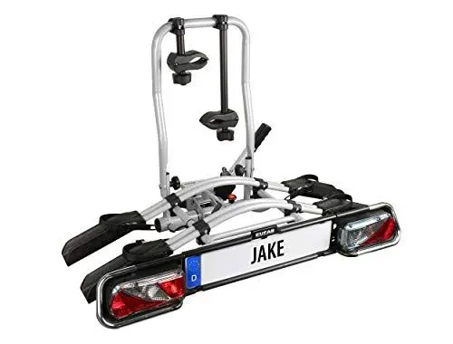 Produktbild: EUFAB 11510 Fahrradträger JAKE, E-Bike geeignet, teilweise vormontiert, erweiterbar, Diebstahlschutz, für 2 Fahrräder, für Anhängerkupplung
