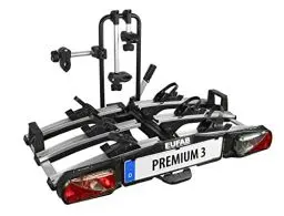 Produktbild: EUFAB 11522 Fahrradträger PREMIUM 3, für Anhängekupplung, klappbar, für 3 Fahrräder, schwarz, silber