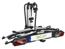 Produktbild: EUFAB 11535 Fahrradträger BIKE LIFT, E-Bike geeignet, komplett vormontiert, elektrische Absenkung, Diebstahlschutz, für 2 Fahrräder, für Anhängerkupplung, 135x74x74cm
