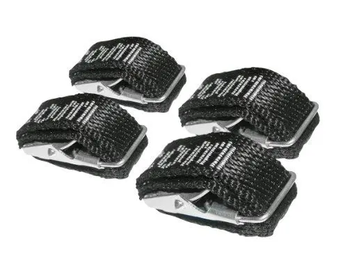 Produktbild: EUFAB 12011 Textilspanngurte, 4er-Set, Gurtlänge: 40 cm, Schwarz