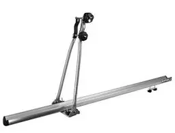 Produktbild: EUFAB 12015 Dach-Fahrradträger ALU STAR, stehende Montage, für 1 Fahrrad, für Dachträger, grau, schwarz