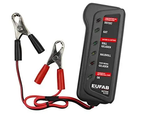 Produktbild: Eufab 16599 Batterie-Tester, Schwarz