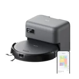 Produktbild: eufy C10 Saugroboter mit Automatischer Absaugstation, 7,3cm Ultraflaches Design, Teppichreinigung, Ausfahrbare Seitenbürste für Ecken, Automatische Entleerung, Punktlaser- & Infrarot-Navigation