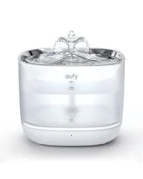 Produktbild: eufy Haustier Wasserbrunnen, SafeSip Pump Katzenwasserbrunnen für kleine Hunde und Katzen, Spülmaschinenfest Edelstahl Katzenwasserbrunnen, 3L Kapazität, BPA-frei, Ultra-Quite, Leicht zu reinigen