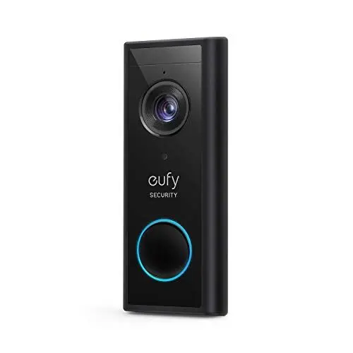 Produktbild: eufy Security, zusätzliche kabellose Video-Türklingel Akku, 2K HD,Türklingel mit Kamera-Funktion,Gebührenfreie Nutzung,Personenerkennung,Audiofunktion,kinderleichte Installation (HomeBase 2 notwendig)
