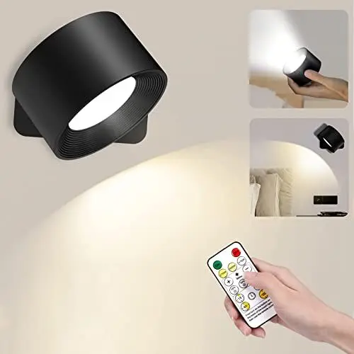 Produktbild: EUJAM LED Wandleuchte Innen Wandlampe wandleuchte Ohne Stromanschluss Infinity Led Wandleuchte 10 Helligkeitsstufen 3 Farbmodi Touch Control Fernbedienung akku lampe wandleuchte kabellos