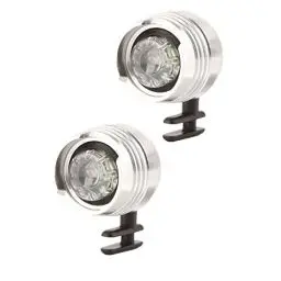 Produktbild: Eujgoov 2 STÜCKE Scheinwerfer Lichter Schuhanhänger Zubehör Dekoration Lustiges Schuhzubehör Lustiges (Silber)