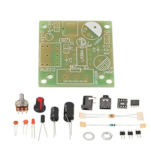 Produktbild: Eujgoov LM386 Audioverstärker Kit LM386 Super Mini Audioverstärker Elektronische DIY Modulplatine DC 3~12V 1 X 0,5W-10W Lautsprecher