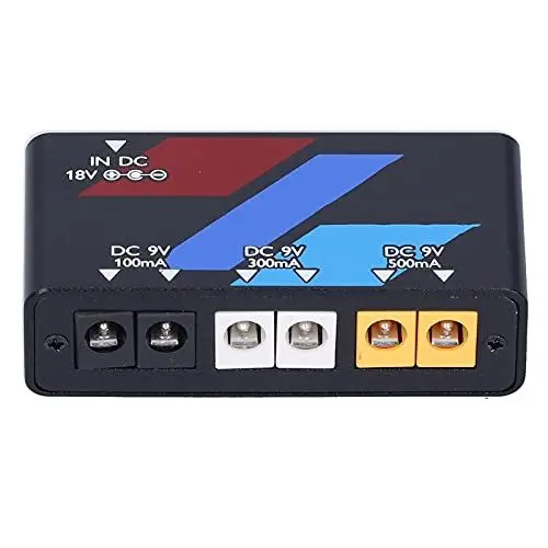 Produktbild: Eujgoov Pedal Power Supply Ein Wichtiges Zubehör für Musikinstrumente mit Hervorragender Handwerkskunst. Bringen Sie eine Glatte Oberfläche mit 100-240 V.(EU-STECKER)