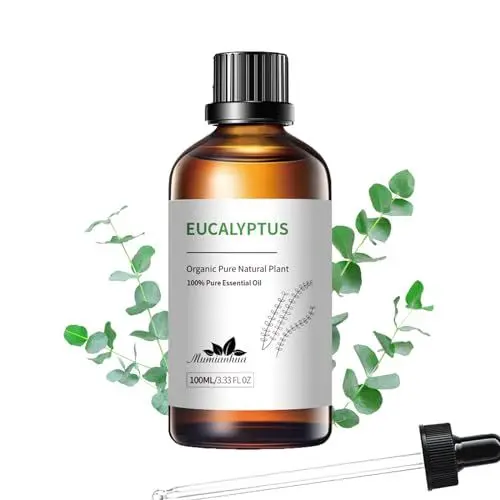 Produktbild: Eukalyptusöl Mumianhua Natürliche Eukalyptus Öl Aromatherapie Eukalyptus Ätherisches Öl für Diffuser, Luftbefeuchter, Haut, Bad, Massage, Sauna, Entspannung, DIY Seifen, Kerzen 100 ml