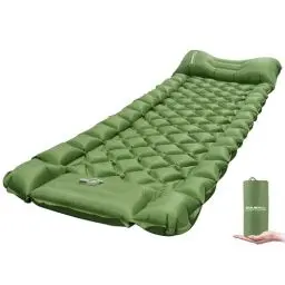 Produktbild: EULANT Isomatte Selbstaufblasend für Camping,Ultraleicht Aufblasbare Luftmatratze für Zelt,wasserdichte Outdoor Schlafmatte mit Fußpresse Pumpe für Kurze Ausflüge Wandern Strand Angeln Autos,Grün
