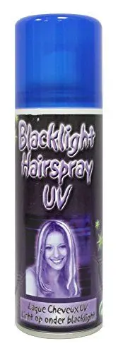 Produktbild: Eulenspiegel 819999 - UV Haarspray, 125 ml, leuchtet im Schwarzlicht, Karneval, Halloween, Mottoparty