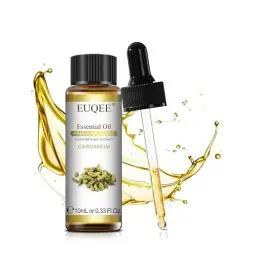 Produktbild: EUQEE Kardamom Ätherisches Öl 10ml, Naturrein Ätherische Öle für Diffuser, Reine Kardamomöl für Aromatherapie, Luftbefeuchter, Entspannung