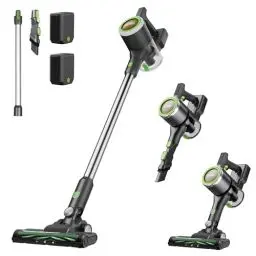 Produktbild: EUREKA NEC370 Akku Staubsauger,3-in-1 Design Staubsauger kabellos,2 wiederaufladbare herausnehmbare Batterien,Überlegene Saugkraft & Filtersystem,40*2 Min Laufzeit,Für Böden/Teppiche/Tierhaare