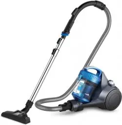 Produktbild: Eureka WhirlWind Staubsauger Beutellos, Leistungsstark, Kompakt und Leicht, für Hartböden und Teppich, HEPA-Filter, 8m Aktionsradius, 700W, 1,5L, Blau