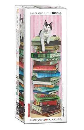 Produktbild: Eurographics 1000 Teile Panorama - Die akademische Katze, White