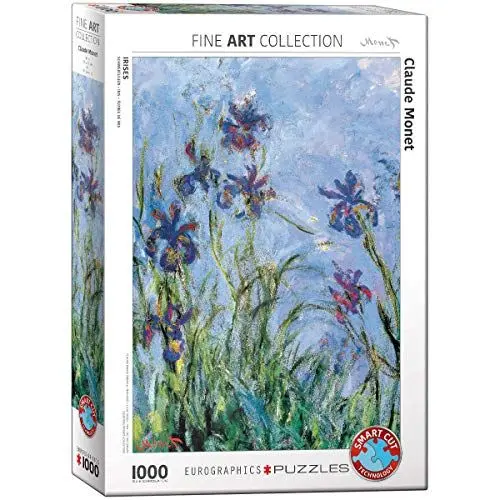 Produktbild: Eurographics 1000 Teile - Schwertlilien von Claude Monet, 48x68cm
