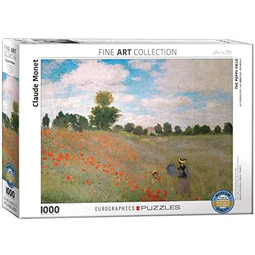 Produktbild: EuroGraphics 6000-0826 Claude Monet The Poppy Field Puzzle (1000, Mehrfarbig)