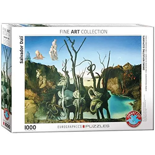 Produktbild: Eurographics 6000-0846 The Garden of Earthly Delights by Heironymus Bosch Schwäne Puzzle, Multi, 48 x 68 cm