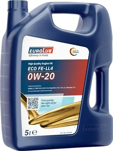 Produktbild: EUROLUB ECO FE-LL4 SAE 0W-20 Motoröl, 5 Liter