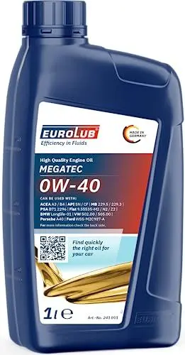 Produktbild: EUROLUB MEGATEC SAE 0W-40 Motoröl, 1 Liter