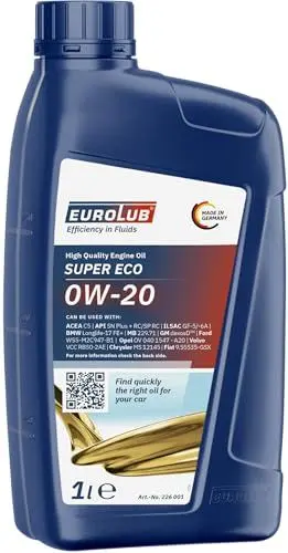 Produktbild: EUROLUB SUPER ECO SAE 0W-20 Motoröl, 1 Liter