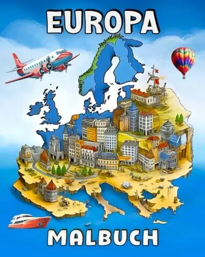 Produktbild: Europa: Geographie-Malbuch für Kinder im Schulalter