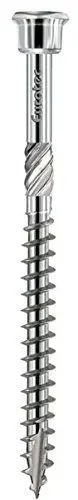 Produktbild: EUROTEC Terrassenschraube Zylinderkopf 4.5x60 TX20 mart.Edelstahl gehärtet mit Zulassung, 200 Stück,905521