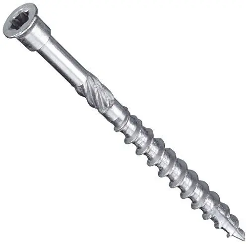 Produktbild: EUROTEC Terrassenschraube Zylinderkopf TX15 mart.Edelstahl gehärtet mit Zulassung, 4 x 50 mm, 500 Stück,905536