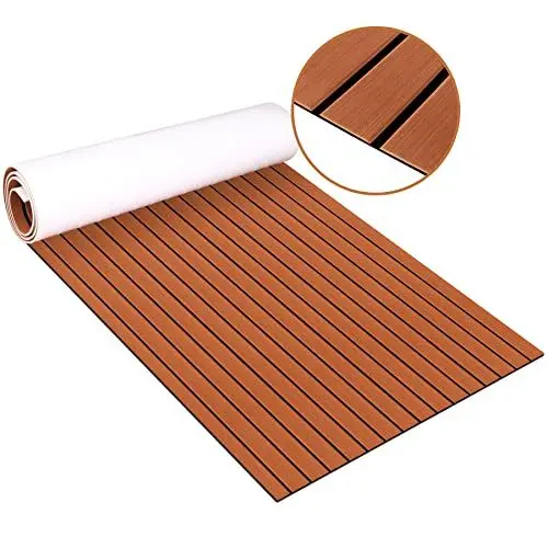 Produktbild: Eva Schaum Platte Deckbeschläge Yacht Marine Bodenbelag Selbstklebende Rutschfester Teakholz Teppich 240*90CM